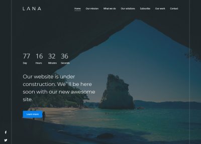 Best Responsive Coming Soon Website Templates 2018
