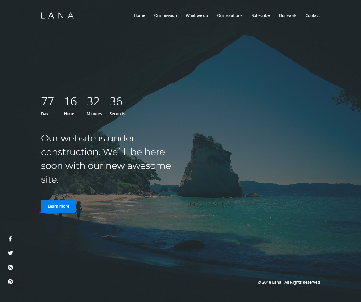Lana HTML5 Bootstrap 4 Templates