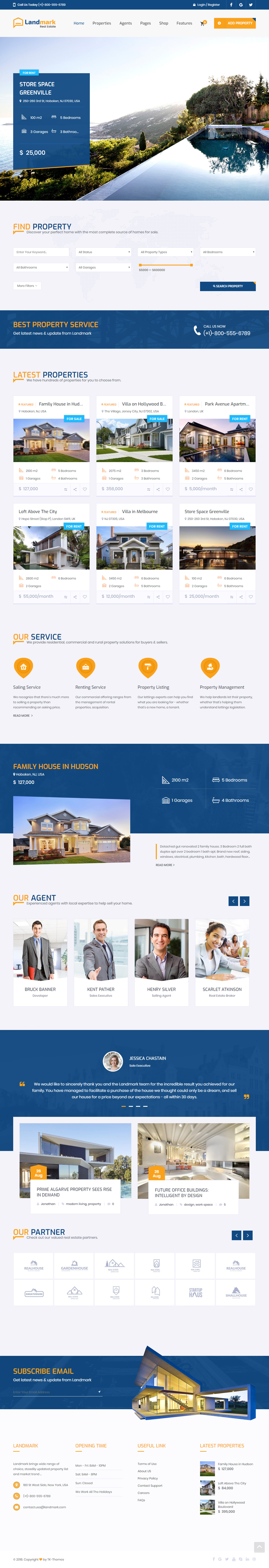Landmark HTML5 Directory and Listing Templates