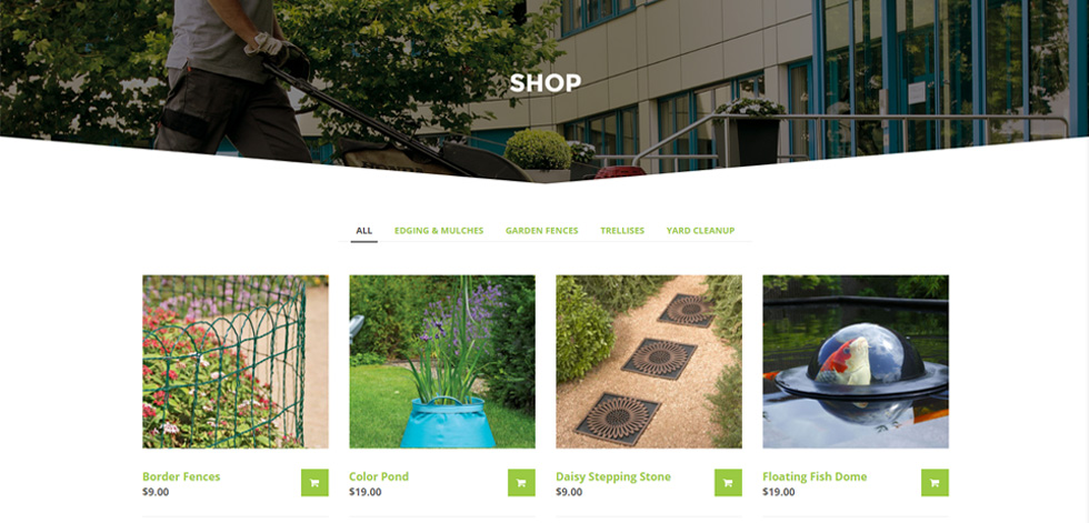 Shop page