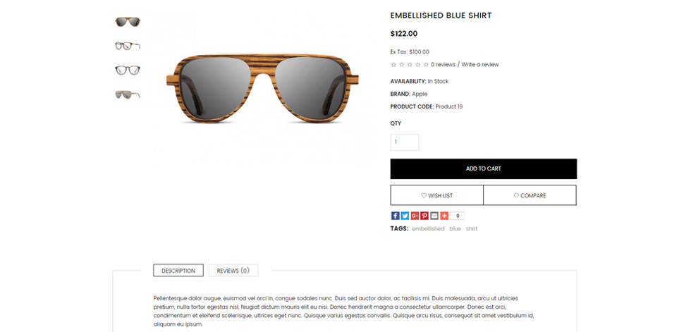 Product page