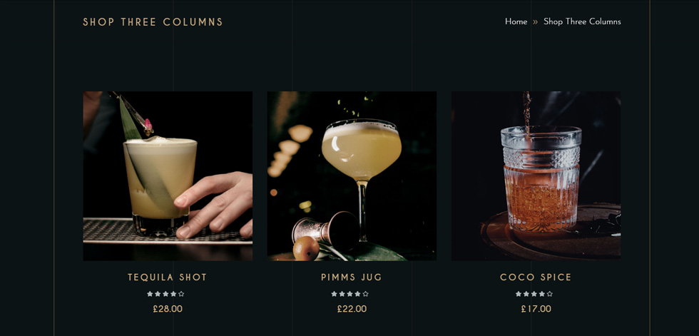 Shop page