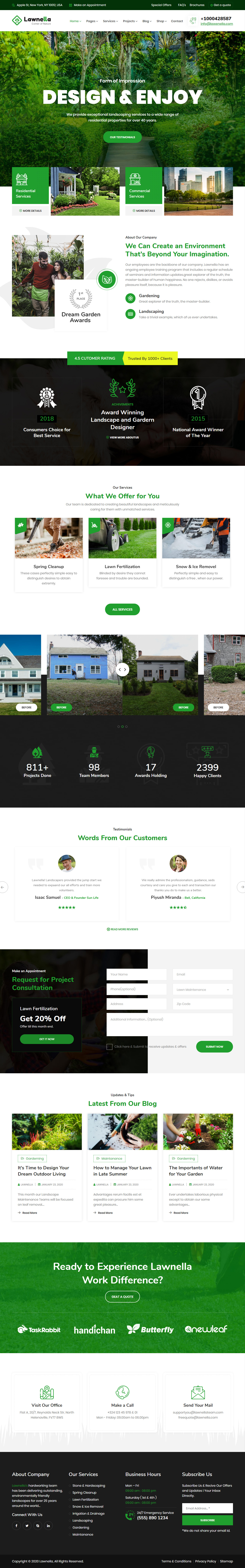 Lawnella WordPress Garden Theme