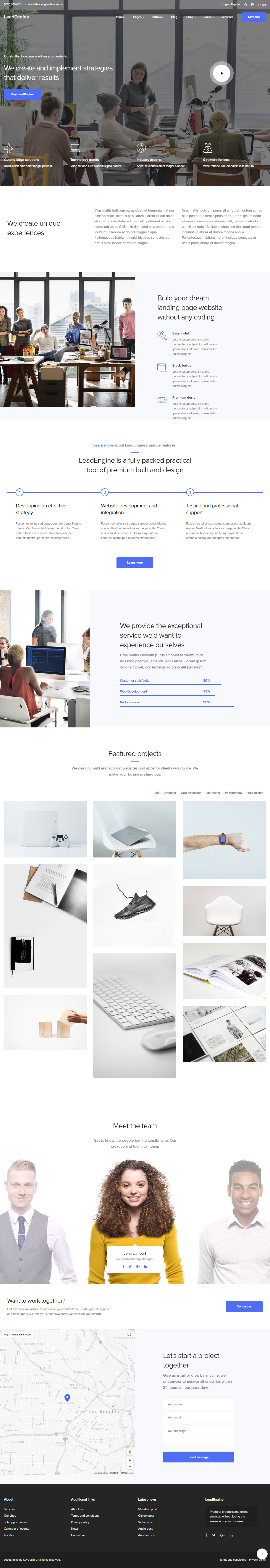 LeadEngine Best Agency WordPress Themes