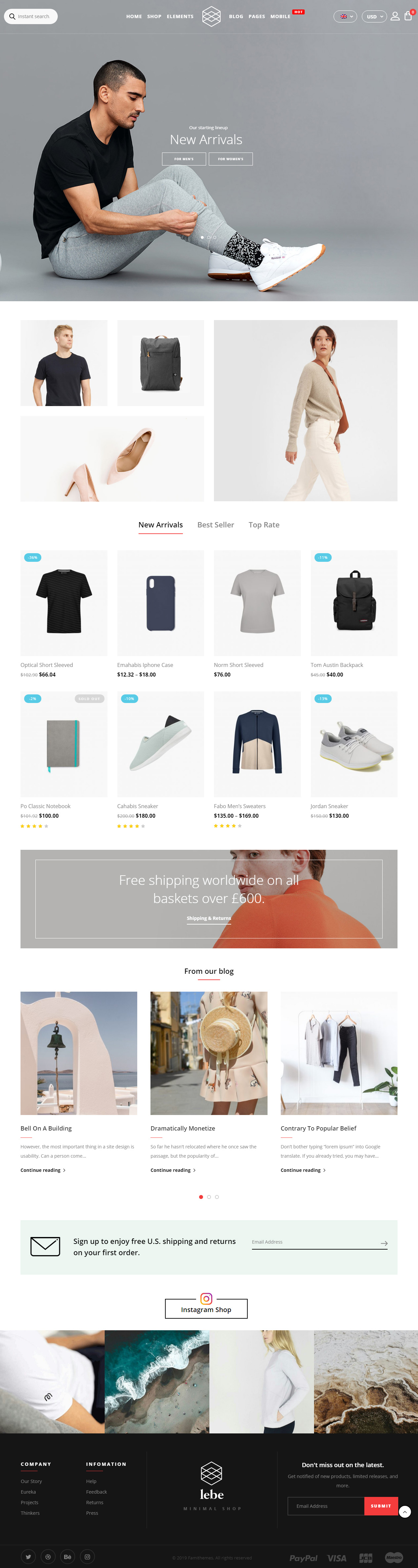 Lebe Best Fashion WordPress Themes