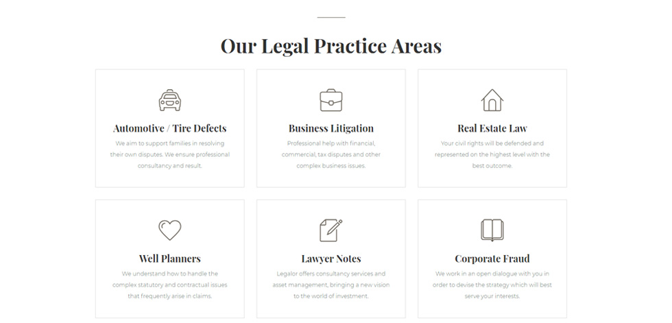 Practice areas