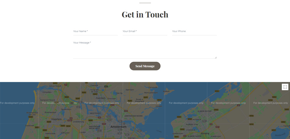 Contact page