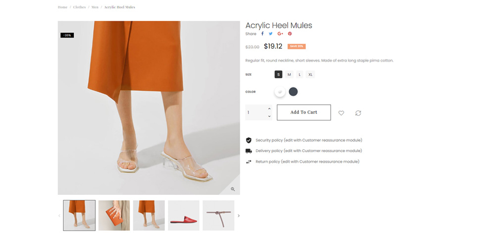 Product page