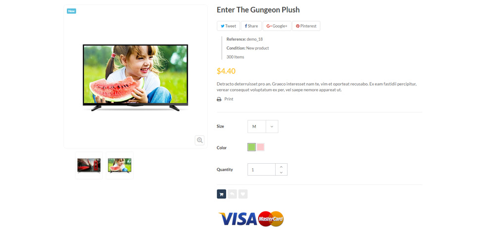 Product page