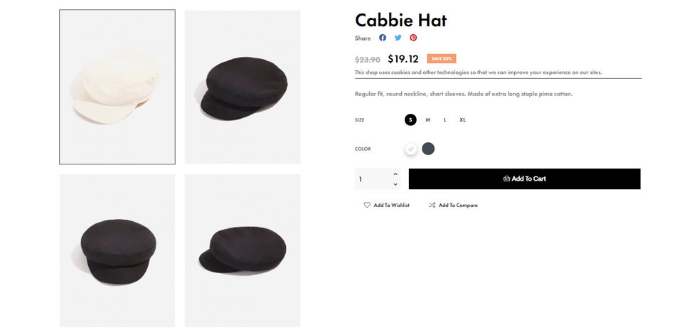 Product page