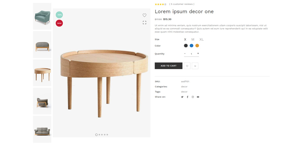Product page