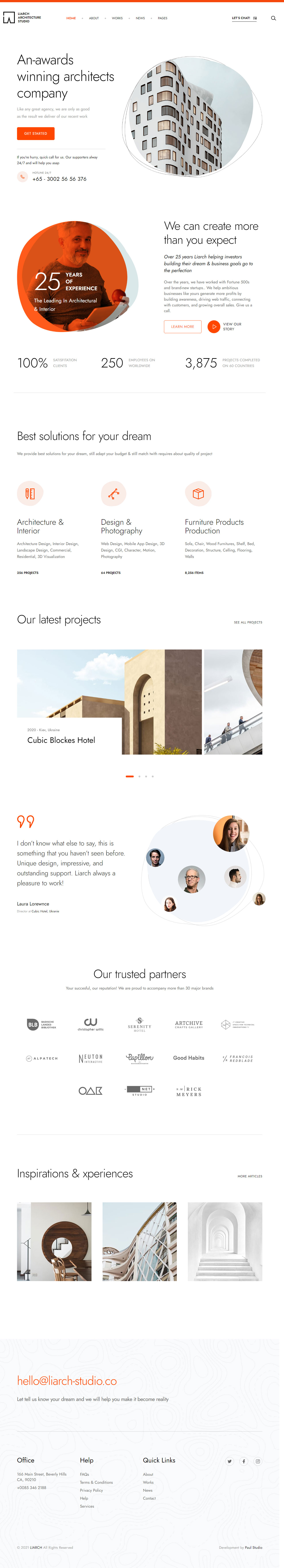 Liarch Interior Design HTML5 Template