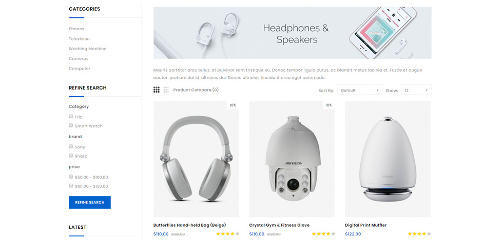 Category page