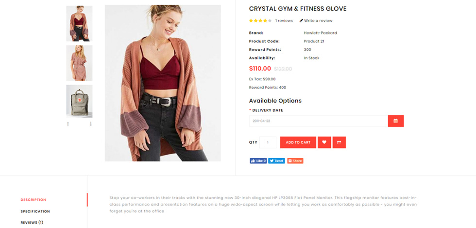 Product page