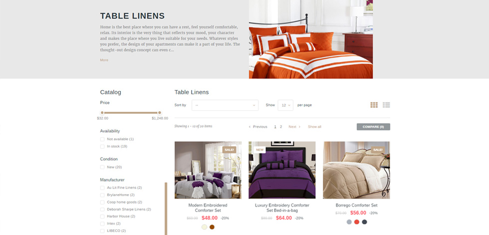 Category page
