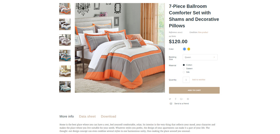 Product page