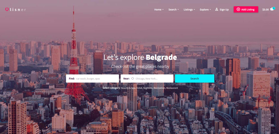 Home page