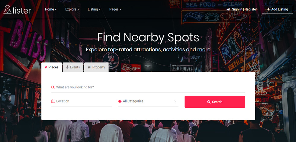 Home page