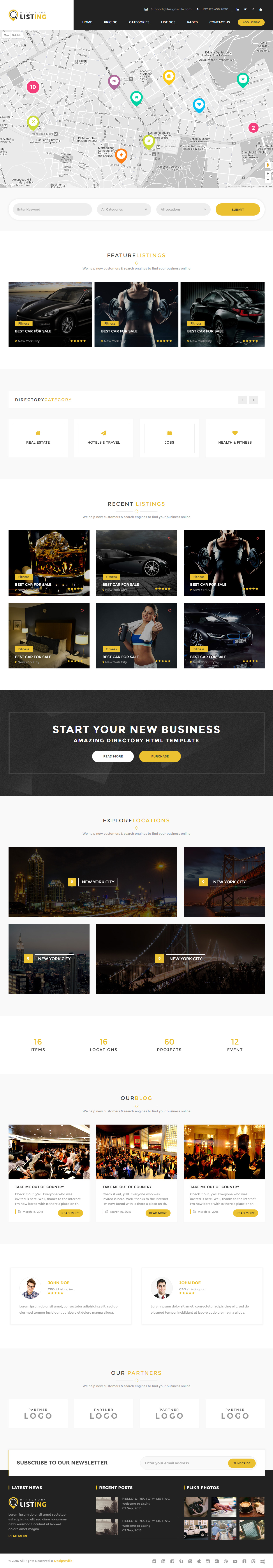 Listing HTML5 Classifieds Templates