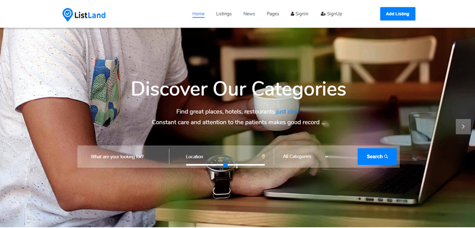 Home page