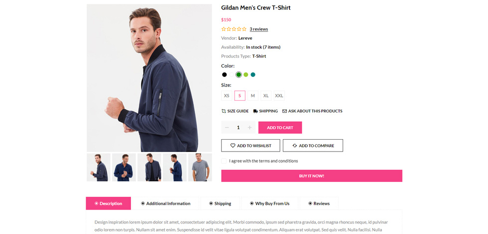 Product page
