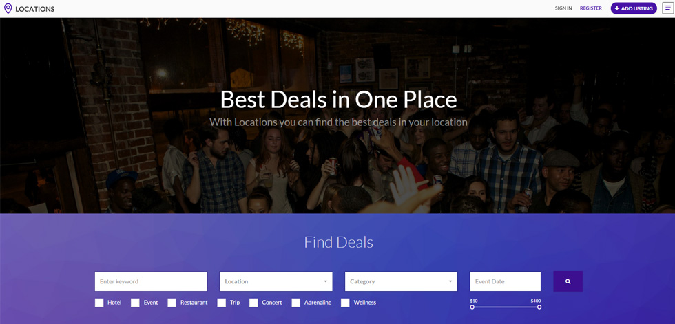 Home page