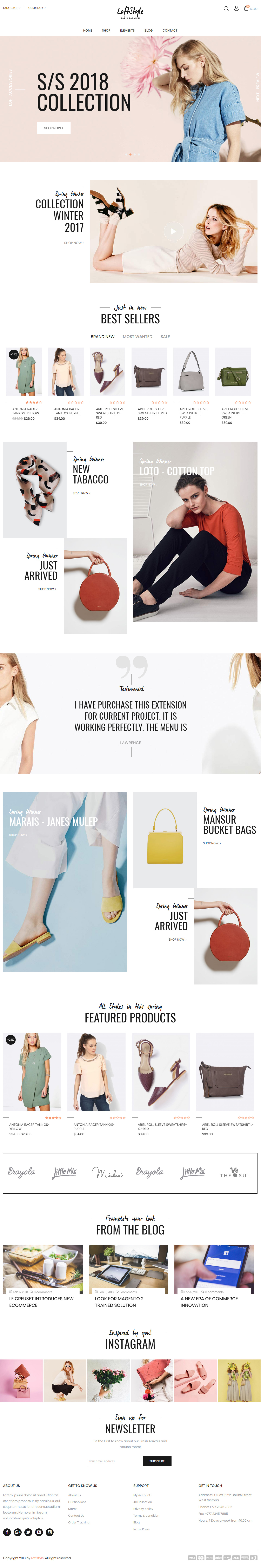 LoftStyle Magento Fashion Themes