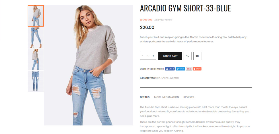Product page