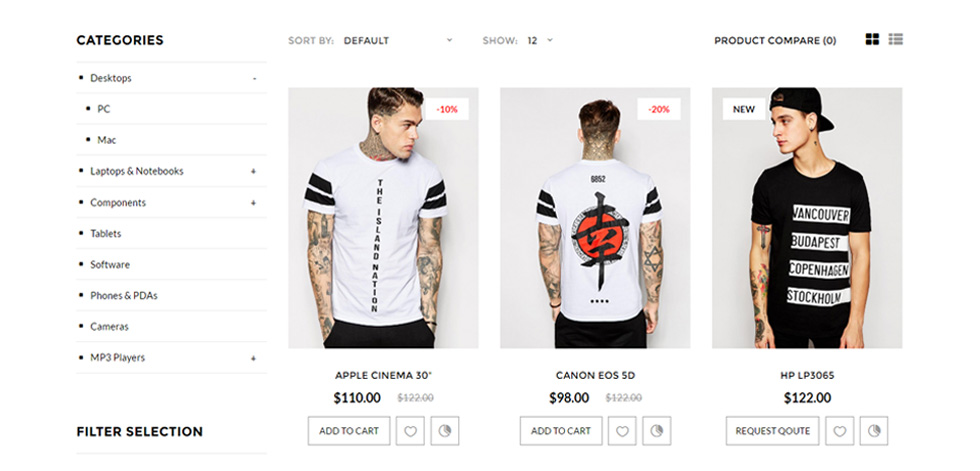 Category page