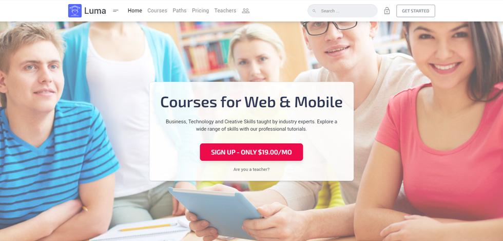 Home page