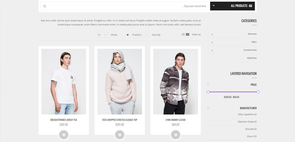 Category page
