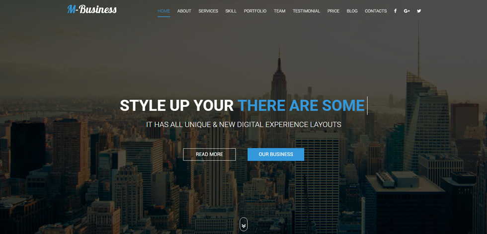 Welcome screen