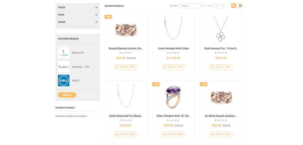 Category page