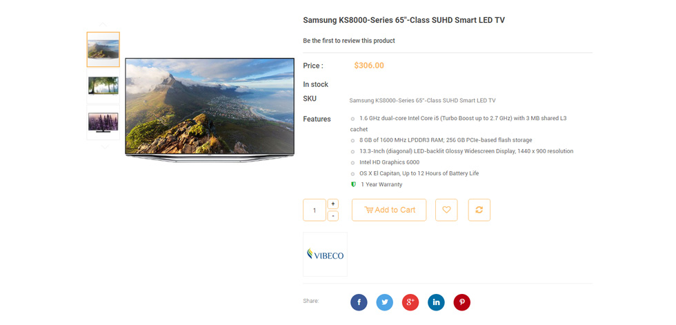 Product page