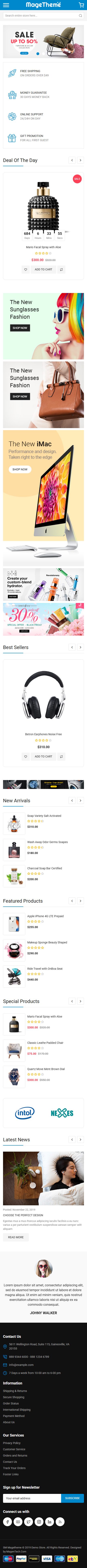 MageThemePRO – Premium Responsive Magento 2 Shopping Theme theme — Mobile preview