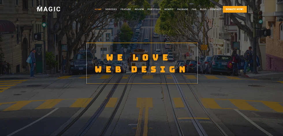 Welcome screen