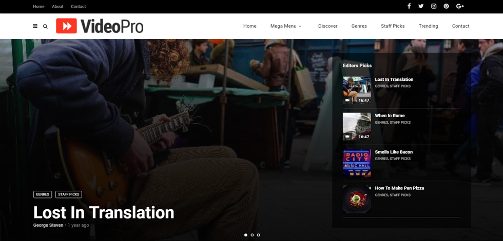 Home page