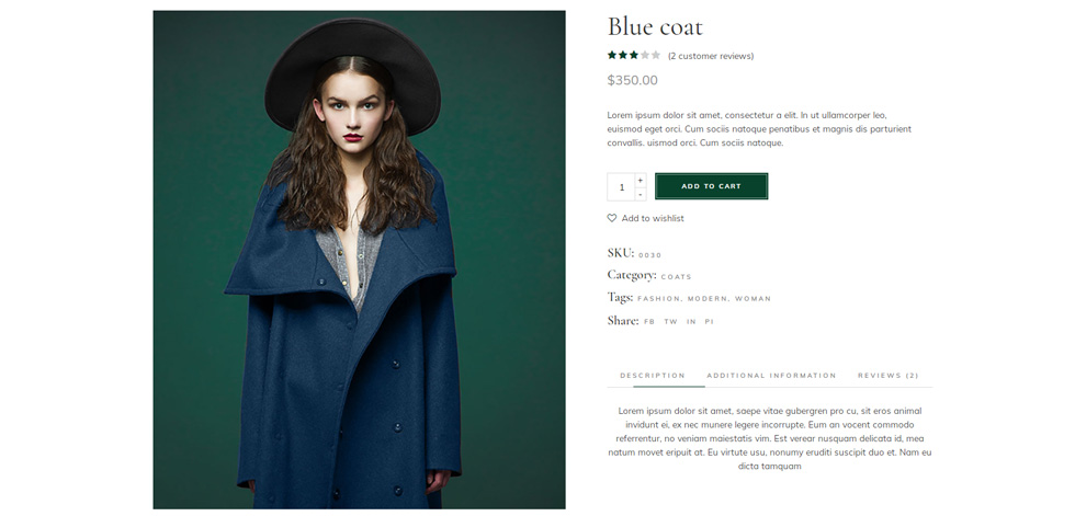 Product page