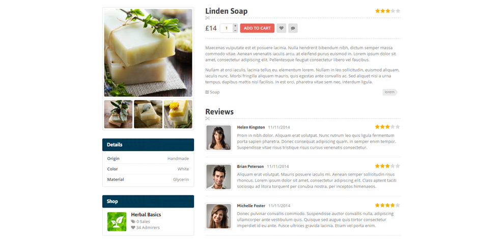 Product page
