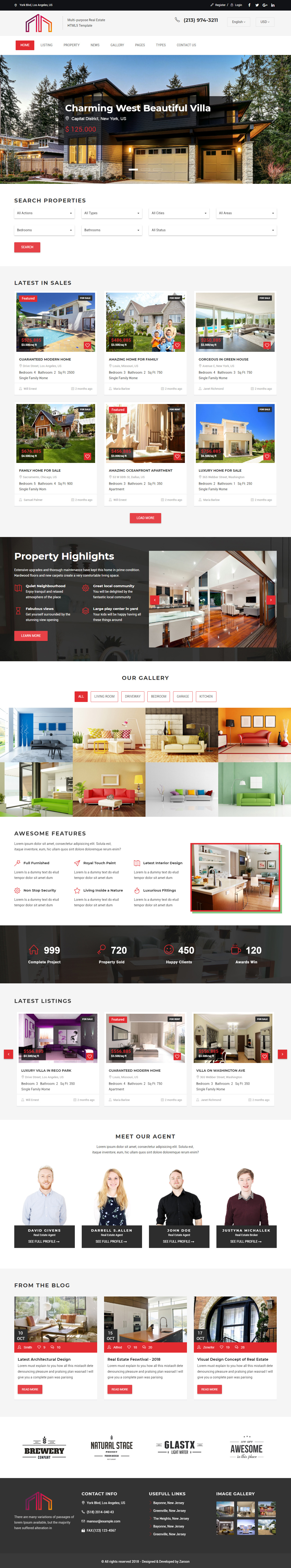 Manour Real Estate Website Templates