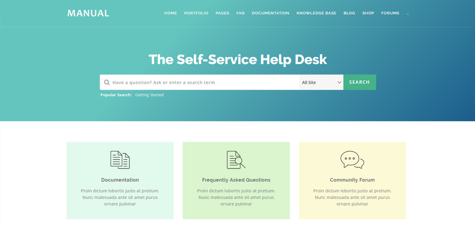 Home page