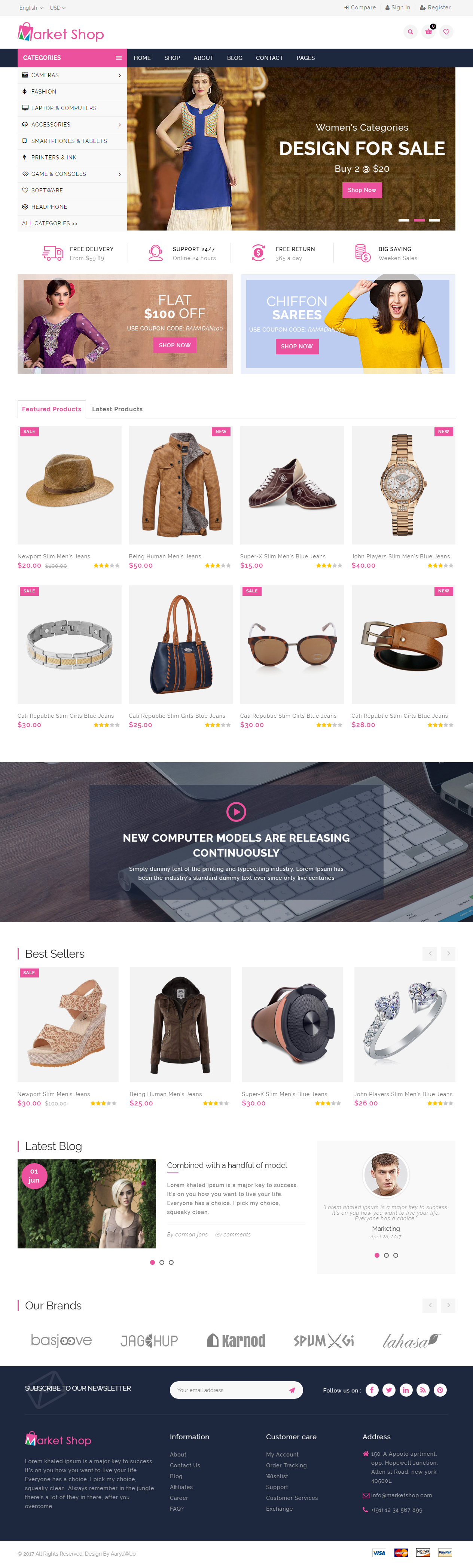 Marketshop Fashion HTML5 Templates