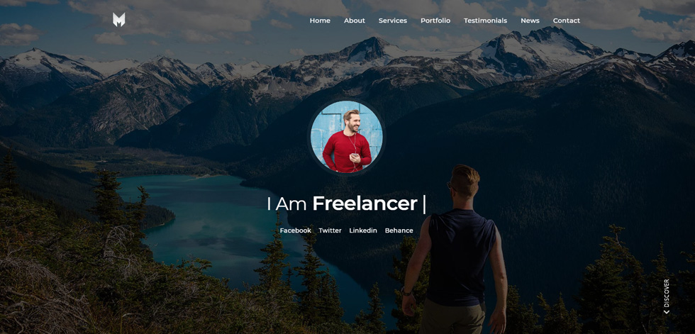 Welcome screen