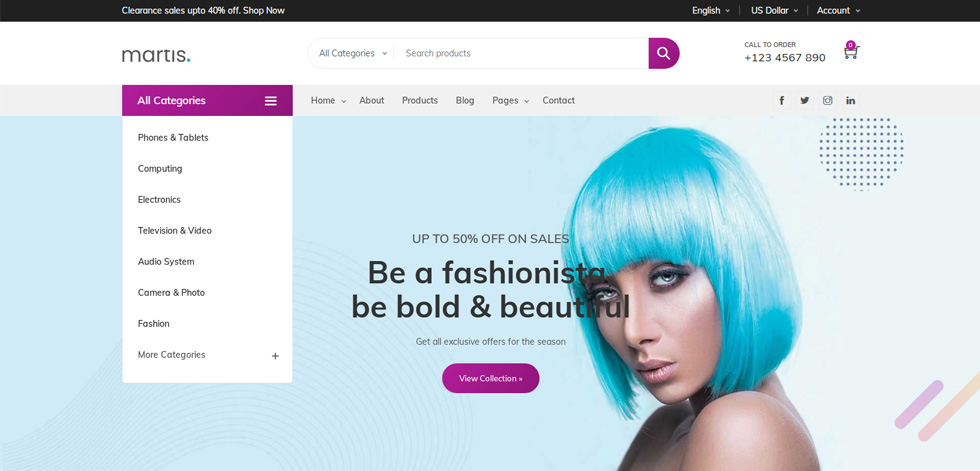 Home page