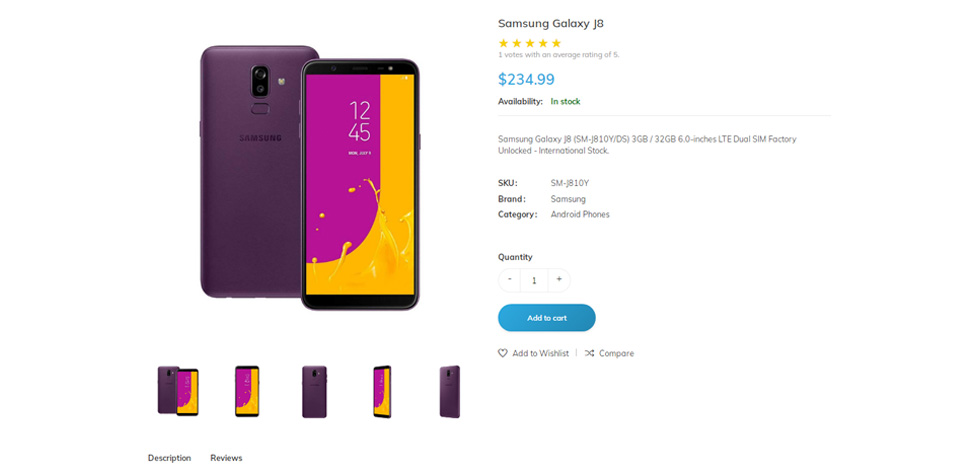 Product page
