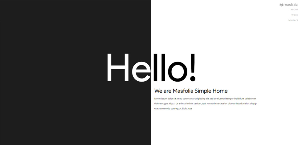 Home page