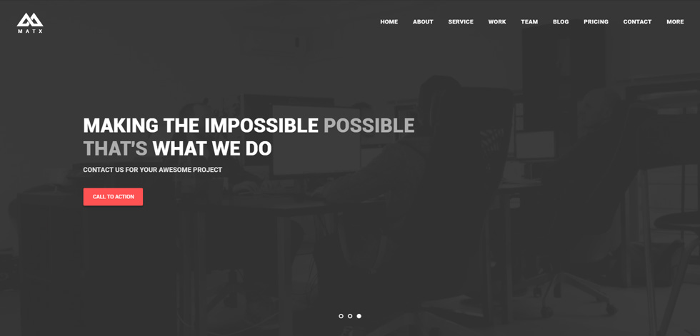 Welcome screen