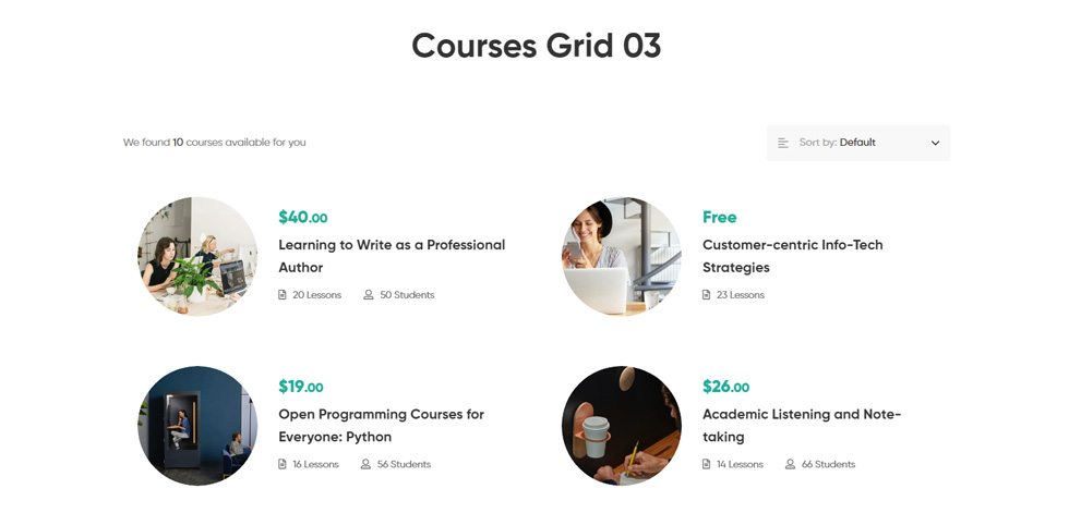 Courses