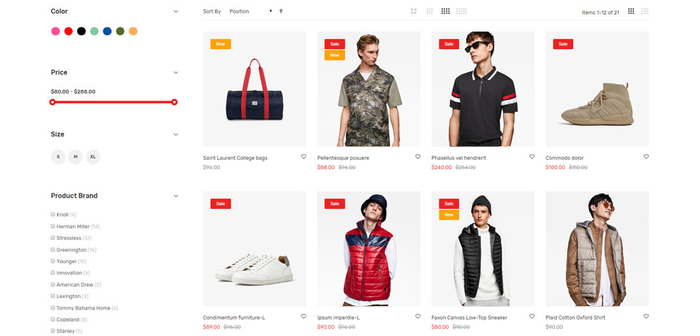 Category page