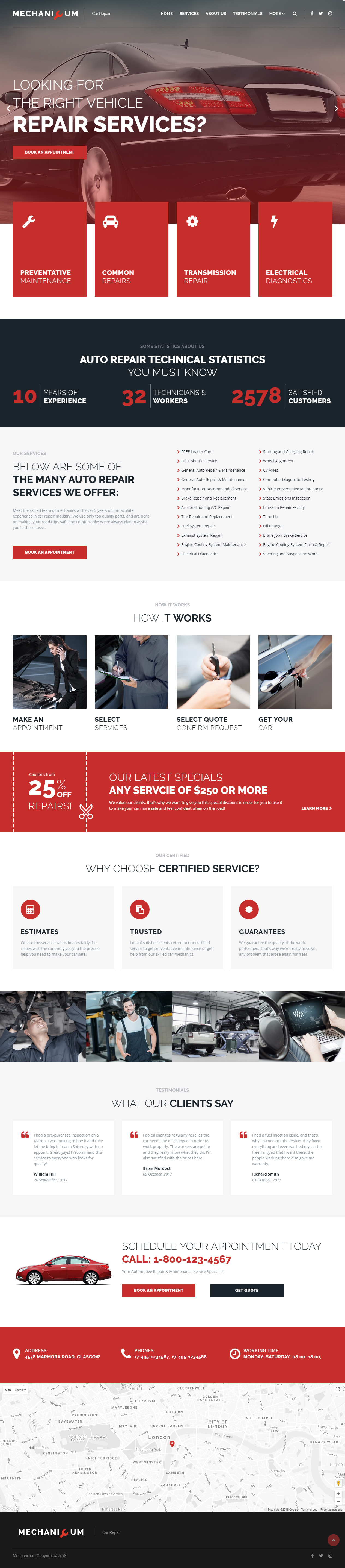 Mechanicum Car Automotive WordPress Themes